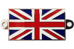 GENERIC Union Jack Metal Badge With Screw Holes For Boats, Classic Cars, Motor Bikes