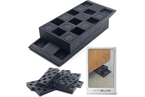 Ante bellum Cales d'Espacement en Plastique – Cales de Montage pour Sols, Fenêtres et Portes, Alignement et Montage, Adaptées aux Travaux de Bricolage et Montage de Meubles (Lot de 50)