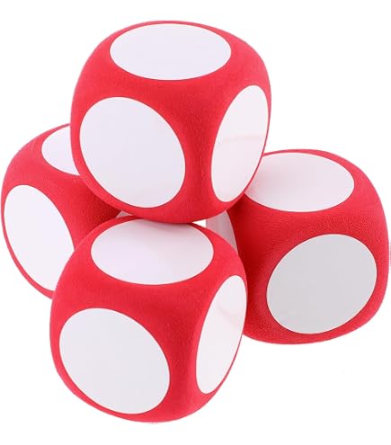 Set De 10 Dados En Blanco De Acrílico De 16 Mm Con Bolsa De Terciopelo – Personalizables Para Juegos De Mesa, Aprendizaje Y Manualidades