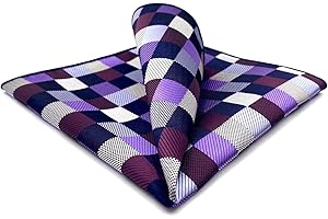 S&W SHLAX&WING Carré De Poche Carreaux Classique Pour Costume Homme 32cm Élégant Mariage Cérémonie Soirée