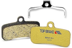 TOP BRAKE Pastillas de Freno de Disco Bicicleta para Shimano Saint BR-M810/820,Zee M640 XTR-M9120,Deore XT M8020/8120,MT420/510 Tektro HD M745/735/725 TRP Slate T4,G-Spec Quadiem(Premium E+ Dorado)