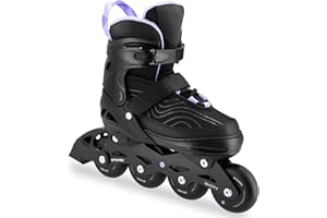 SPOKEY MATTY Patines en línea ajustables para mujer, rodamientos ABEC-7, patines en línea de tamaño ajustable para adultos y jóvenes, tallas: 35-38, 39-42