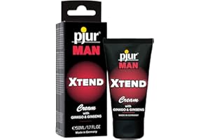 pjur MAN XTEND Cream - Crema de erección para hombres que desean más - con extracto de ginkgo y gingseng para prolongar el placer (50ml)