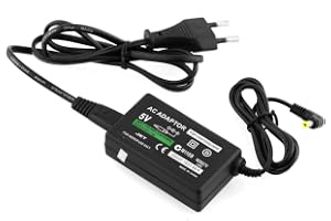 FLLAGG20 Laddare Strömadapter Kompatibel med PSP 1000 2000 3000 Svart 5V 1A