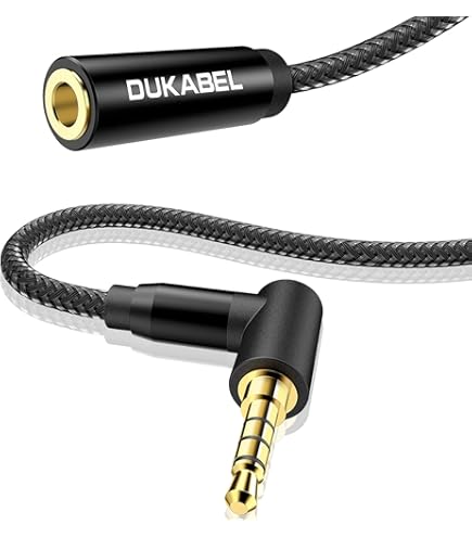 Cavo Prolunga Jack 3,5mm 0,5 Metri - Maschio A Femmina, Angolo 90°, Compatibile Con Smartphone E PC - Foto 9