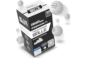 ‎DIEKER SPORTS Dieker Sports Premium Tischtennisbälle 3 Stern - [12, 42 & 100 Stück] - inkl. Videokurs - [erstklassige Ping Pong Bälle] - Nach ITTF Turnierstandard - Tischtennisbälle Outdoor Tischtennis Zubehör