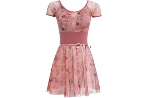 OBEEII Justaucorps Danse Femme Manches Longues Body de Danse Ballet Justaucorps Gymnastique Patinage Artistique Vêtements Sportswear