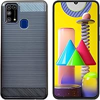 POPIO Back Cover Case Designed for Samsung Galaxy M31 - Matte Black
