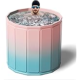 BatHRemedy Bath Tub for Adult for Bathroom, Foldable SPA Tub for Home Use with Drainage Hole, Thickened Insulated Ice Bath Tu