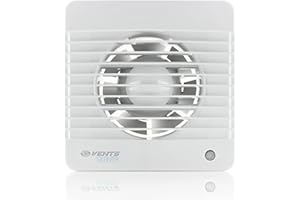 Vents 100 Silenta MTH K 100 mm Extractor de baño silencioso con sensor de humedad - blanco brillante