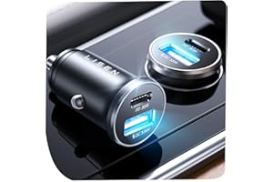 LISEN Cargador Coche Carga Rapida USB C 69W Accesorios Coche Interior Regalo Hombre Mujer, Cargador Mechero Móvil Coche Toma Mechero 12V Gadgets para iPhone 17 16 15 Xiaomi Samsung iPad Flash del Dia