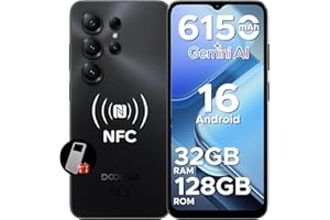 DOOGEE NOTE56X PRO Telefono Movil Octa Core Andriod 16, Batería 6150mAh, 32GB+128GB/2TB, 6.56" HD+ 90Hz Móvil,13MP+8MP,NFC/Dual SIM 4G/GPS/OTG/Huella Dactilar/Face ID/Widevine L1/3.5mm Jack Smartphone