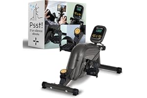 Sportplus vélo d'appartement & de Bureau, Mini vélo d'appartement, avec Frein magnétique & 8 Niveaux de résistance, avec Ordinateur d'entraînement, pédales Extra Larges