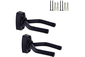 CAIHONG Uniwersalny uchwyt na gitarę Stojak na gitarę Uchwyt ścienny do gitary akustycznej, gitary klasycznej, gitary elektrycznej, gitary zachodniej, banjo, basu, ukulele (2 Szt)