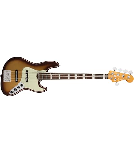 Fender Player Plus 5-String Jazz Bass, Tequila Sunrise, Pau Ferro