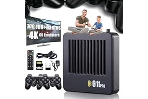 HITIANYA Retrowave-Retrowave G11 Pro, Pixelplay G11 Pro 4k, G11 Pro Konsole, Plug & Play Video Games with 2 Wireless Dual Controllers (128GB)