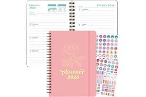 TWINSUN Diary 2026,Business 2026 Diary A5 Page a Day from January 2026 to December 2026,Executive Organizer Journal Planner, Academic Diary 2026