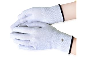 Aituo 1 Pair Guanti conduttivi d'argento per uso con TENS Machine (Meidum)