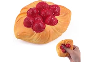 Anboor Wolno podnosząca się zabawka squishy dla dzieci, truskawkowa duńska pianka squishy, antystresowa zabawka squishy, urocza, ogromna zabawka do ściskania