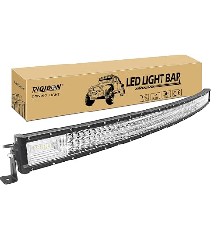 Barra LED Curva Da 106 Cm, 696W, Luce Bianca Fredda, Impermeabile IP67, Per Fuoristrada 4x4, Barche E Lavoro