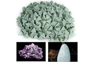 NIIYEN Tumbling Media, Schmuckpolieren Polierer, 10 * 10mm Dreieck Form Schleifmittel Polierschleifwerkzeug, Schleifzubehör für Tumbler-Vibrationsmaschinen, Füllmedien（455 g）