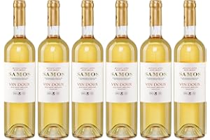 ‎JASSAS GRIECHISCHE FEINKOST Samos Wein Vin Doux 6x 0,75l Likörwein weiß süß P.D.O. | 15% Vol. | Samos Wein | + 20ml Jassas Olivenöl