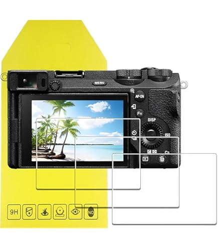 OOTSR (Pacco Da 4 Proteggi Schermo Compatibile Per Sony Alpha A9 A7II A7RII A7SII A7RIII A7R Mark II, Protezione In Vetro Temperato Compatibile Per Sony A72 A73 A7R3 A7R2 A7S2 A7R Mark - Foto 4