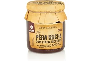 QUINTA DE JUGAIS Mermelada de Pera Rocha y Vino Niepoort - Frasco de 280g - Sabor Tradicional - Ideal para Postres y Desayunos - Sin Colorantes ni Conservantes - Producto Gourmet de Origen Portugués