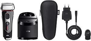 Braun Series 5 Electric Shaver 5090cc Black / Silver / Red