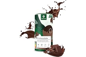 ‎NATURAL MOJO natural mojo fit chocolate (500 g) Shake - vegetarischer Mahlzeitersatz mit wertvollen Nährstoffen, Protein und Superfoods - Fit Shake für bewusste Ernährung mit Schoko Geschmack