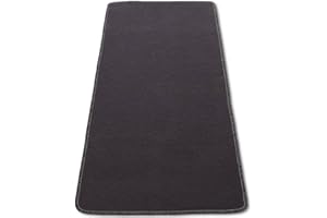 Casatessile Tappeto Cucina passatoia Antiscivolo Largo 50 cm. Tinta Unita VELLUTATA Corsia Lavello, Tappeti Multiuso Lavabile. - Grigio Antracite, 120 cm.