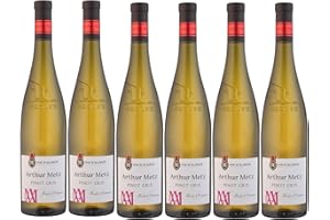 Arthur Metz - Pinot Gris, Vin Blanc d'Alsace, Demi-Sec (6 x 0,75 L)
