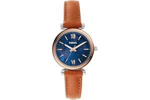 Fossil Carlie Mini-klocka för kvinnor, kvartsverk med armband i rostfritt stål eller läder