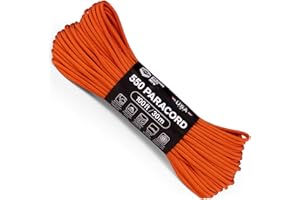 Atwood Rope MFG 550 100ft Nylon Parachute Cord 7 Strand Core Outdoor Paracord Survival Gear Made in USA | Lanyards, Bracelets, Handle Wraps,
