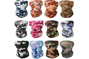 GUIFIER Elastica Pañuelos Cabeza Multifunción Bufanda Bandana,Bragas de Cabeza Turbante Magico Pasamontañas Tubo UV Pulsera Mascarilla para Hombre Mujer Festivales de música, Raves, Monta