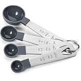 Lacor 67037 &ndash; Set of 4 Measuring Spoons, Liquid and Food Meter | Made of stainless steel, ready for everyday kitchen use; dis