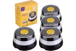 HIBRON TEKMEE Luz Emergencia V16 Homologada DGT con Geolocalización, Baliza Coche Conectada DGT 3.0, Datos Incluidos hasta 12/2038, Pack 4 Unidades