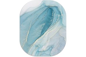 LF LOIAAFEL Mouse Mat Marble, Non-Slip Small Mouse Mat, Mini Mousepads Cute, Rubber Mouse Pads Portable 18cm x 15cm, 3mm Thick for Laptop Working Home Desk Organiser