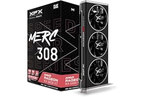 XFX Speedster MERC308 Radeon RX 6650XT Black Gaming Tarjeta gráfica con 8GB GDDR6 HDMI 3xDP, AMD RDNA™ 2 (RX-665X8TBDY)