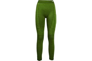 Risalti Pantaloni Termici Uomo Donna Lana Merino Unisex - Leggins Termici Donna Invernali, Abbigliamento Termico Uomo - Traspirante, Elasticizzato Senza Cuciture - Made in Italy