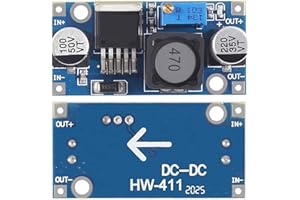 AYMBH LM2596 DC-DC Adjustable Step-Down Power Supply Module, 3V-40V Input, 1.25V-35V Output, 3A Voltage Regulator with High Efficiency, Compact Design for DIY Electronics Automotive Charging Solutions