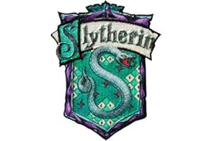 Mono Quick - Aplicaciones de Harry Potter Hogwarts, parche adhesivo para plancha, Gryffindor Slytherin Hufflepuff Ravenclaw (18066 - Slytherin).