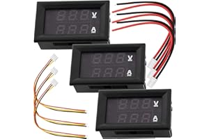 AZDelivery 3 x Voltmeter Amperemeter Modul DSN-VC288 mit LED Display kompatibel mit Arduino und Raspberry Pi inklusive E-Book!