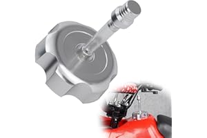 JIAYAN Fuel Cap CNC Billet Gas Tank Cap with Anti-Leak Vent Tube Fits for 50cc 70cc 90cc 110cc 125cc Coolster TaoTao Kazuma Sunl JCL Roketa ATV Quad 4 Wheeler-Silver