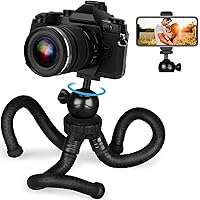 Adofys Flexible Gorillapod Tripod with 360° Rotating Ball Head Tripod for All DSLR Cameras(Max Load 2.5 kgs) & Mobile…