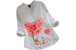 WILLBEST Chemises Western pour Femmes pour Femme Je Peux Je Vente Flash du Jour Et Soldes Femme Haut Femme Blanc Tunique Femme Ete Blouse Femme