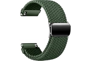 Sundara 18mm 19mm 20mm 22mm Magnetiskt Flätat Klockarmband, Kompatibelt med Garmin/ID205L/Galaxy//Amazfit Klockor, Unisex