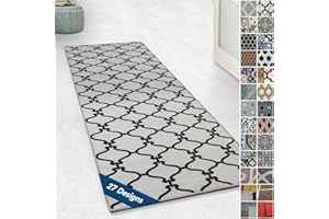 FLOORDIREKT Drogheda - Alfombra Suelo Pasillo para Cocina, Pasillo y Sala de Estar, Antideslizante y Antiestática, 80 x 600 cm