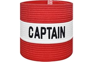 VerteLife Kapitänsband Spielführerbinde für Fußball und Rugby, Gummielastische Armbinde Kapitän Armbinde, Captains Armband für Erwachsene - Schwarz