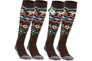 TONIFAY Skisocken Herren Damen Kinder Kniestrümpfe skistrümpfe 2 Paar Merino wolle Sportsocken Warme Wintersocken Für Mädchen Jungen Skifahren Snowboard Atmungsaktive Elastische Manschette